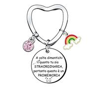 Regali di ispirazione per le donne, a volte ti dimentichi di essere fantastico quindi questo è il tuo promemoria Portachiavi Portachiavi Regali di compleanno per le donne Migliore amica Figlia Mamma