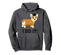 Regali di laurea con cane gallese Corgi I Did It Felpa con Cappuccio