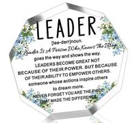 Regali di leadership Miglior Boss Regali per uomini donne Acrilico Casa Ufficio Scrivania Decor Going Away Regalo per Leader Apprezzamento Regalo per Principale Mentore Supervisore Gestire Boss Day