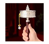 Regali di meditazione, buddismo per principianti Ruota di preghiera portatile Ruota di preghiera buddista Ruota di preghiera portatile buddista tibetano con scorrimento