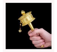 Regali di meditazione, buddismo per principianti Ruota di preghiera tenuta in mano Ruota di preghiera buddista Il buddismo tibetano è utilizzato per la preghiera, la benedizione, l