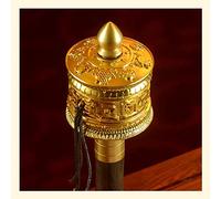 Regali di meditazione, buddismo per principianti Ruota di preghiera tenuta in mano Ruota di preghiera buddista Premium Buddista tibetano tenuto in mano Ruota di preghiera fatta a m