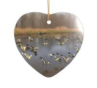 Regali di Natale con stampa di anatre selvatiche che volano a caccia, regalo per addio al nubilato e signora, un regalo unico per il ricordo di nozze