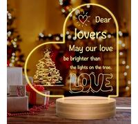 Regali di Natale per donne e uomini, regali con luce notturna incisa, regali religiosi per battesimo con parole di preghiera, lode cristiana e adorazione ispirazione, regali per donne, uomini,