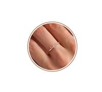 Regali di Natale per le donne Calza Stuffers Birthstone Anelli per le donne Anelli d'oro per le donne Non si ossidano con pietra portafortuna Regali per il 21° compleanno per sua figlia sorella
