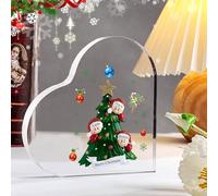 Regali di Natale per mamma e papà | Regali di Natale personalizzati per mamma da figlia e figlio | Targhe decorative di Natale (3 nomi)