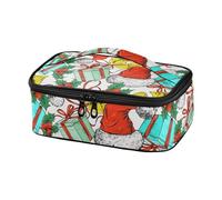 Regali di Natale Rosso Dicembre Ragazze Lunch Bag Cooler Bag Piccolo Lunch Box per Gli Uomini Mini Cooler Pasto Termico Tote Grande Capacità