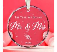 Regali di nozze per coppia 2025 - Mr and Mrs Future Bride Glass Decor - addio al nubilato e primo anniversario festa della mamma