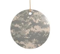 Regali di nozze personalizzati con stampa mimetica digitale militare, ornamento natalizio in acrilico per sposi e coppie