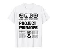 Regali di project manager, divertente Project Manager Maglietta