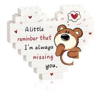 Regali di relazione a lunga distanza per lui, Mi manca regali per lei, Regali di blocchi di costruzione per coppia