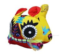 Regali di tigre di stoffa di buon auspicio all'estero La Cina presenta piccoli regali con ornamenti in tessuto fatti a mano.(Yellow)