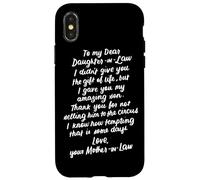 Regali Divertenti Per Nuora Alla Mia Cara Nuora Custodia per iPhone X/XS