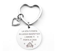 Regali Famiglia, Regali Per La Famiglia, Regalo Di Natale Per Famiglia, Portachiavi Per La Famiglia, Regali Di Compleanno Per Famiglia, Regali Natale Famiglia-LA VITA TI PORTA IN LUOGHI INASPETTATI