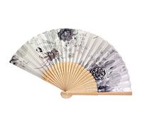 Regali Fan Borsa Vintage Cinese Fiori Pieghe Eroi Strumenti di Danza & Home Improvement Tazza di Carta (C, Taglia Una)