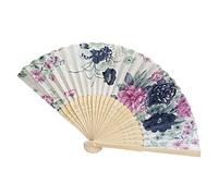 Regali Fan Borsa Vintage Cinese Fiori Pieghe Eroi Strumenti di Danza & Home Improvement Tazza di Carta (L, Taglia unica)