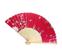 Regali Fan Borsa Vintage Cinese Fiori Pieghe Eroi Strumenti di Danza & Home Improvement Tazza di Carta (G, Taglia unica)