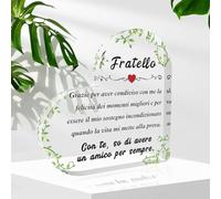 Regali Fratello, Regalo per Fratello Natale Ornamento Acrilico, Idee Regalo Fratello Minore Maggiore, Regalo Fratello E Sorella Regalo per Il Fratello Regalo Fratelli Regalo Famiglia Regalo Compleanno