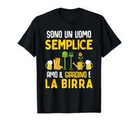 Regali giardinaggio uomo divertenti amo il giardino semplice Maglietta