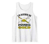 Regali Gold Miner | Preferirei Essere Gold Panning Divertente Mining Canotta