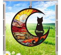 Regali in memoria del gatto personalizzati,Regali commemorativi per animali domestici con nome del gatto,Regali per piangere la perdita di un animale domestico,Ornamento memoria per animali domestici