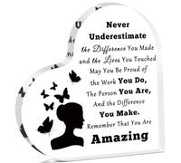 Regali ispiratori per donne amici decorazione da scrivania per ufficio collega apprezzamento acrilico ricordo pensione partenza andare via regali nuovi regali di promozione del lavoro per le donne