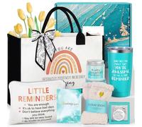 Regali ispiratori per donne, regali motivazionali, regali di incoraggiamento, rallegrare Natale regalo di compleanno con affermazioni positive Piccoli promemoria Borsa tote per sua sorella, migliore