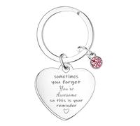 Regali ispiratori per le donne Portachiavi motivazionale per lei You Are Amazing Gifts For Family Friend Thank You Apprezzamento Regalo per collega collega insegnante A volte ti dimentichi di essere