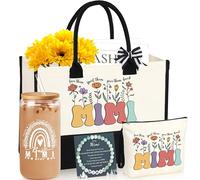 Regali Mimi, regali Mimi per nonna, borsa tote regalo per nonna, regali di compleanno per nonna, regali di Natale per Mimi, set regalo per nonna, borsa per il trucco, borsa per il trucco da 473,6 g,