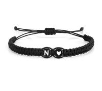 Regali Natale,Bracciale Donna,Regalo Donna 10 Euro,Bracciale Con Iniziale,Bracciale Uomo Corda,Bracciale Kidult Amicizia,Bracciale Amiche,Regalo Cugina,Bracciale Ragazzo 12 Anni