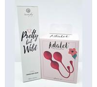 Regali originali per donna - Set di bellezza ed esercizi pelvici - Crema rassodante corpo e set di palline cinesi per esercizi Kegel, crema rivitalizzante per tono muscolare e benessere intimo