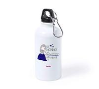 Regali Pazza idea Borraccia Bottiglia Alluminio 500 Ml Il Nonno - 500 Ml - Alluminio - Decorato - Sport e Tempo Libero