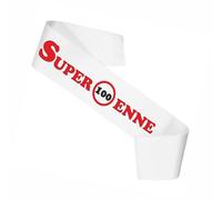 Regali Pazza idea Fascia Super 100 enne Miss Mister - uomo donna - Tessuto Morbido - Chic e Festosa - Feste Compleanno - Collezione eta'