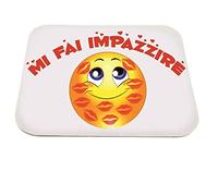 Regali Pazza idea Mouse Pad Decorato Mi Fai Impazzire Smile - 25x20 cm - Gomma Antiscivolo - Design Moderno - Ufficio e Casa - Collezione Regalo