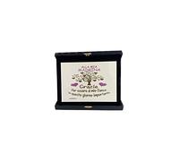 Regali Pazza idea Scatola con Targhetta alla Mia Madrina Grazie - 21x16x2,5 cm - Legno e Carta - Elegante - Regalo Speciale - Collezione Feste