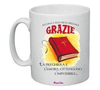 Regali Pazza idea Tazza Decorata Catechista - 8 X 10 cm - Ceramica - ad una catechista speciale - Fine Anno comunione cresima
