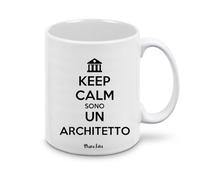 Regali Pazza idea tazza mug scritta keep calm sono un architetto lavoro mestiere - collezione architetti mestiere regalo
