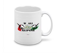 Regali Pazza idea Tazza Raduno Alpini - 350ml - Ceramica - Design Tradizionale - Regalo Perfetto - Collezione Alpini