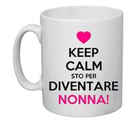 Regali Pazza idea Tazza Sto Per Diventare Nonna - 300ml - 8 x 10 cm - Ceramica - Design Moderno - Regalo Baby Shower - Regalo Nonna