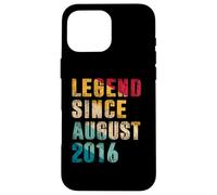 Regali per 9 anni - Legend Since August 2016 - 9° compleanno Custodia per iPhone 16 Pro Max