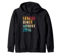 Regali per 9 anni - Legend Since August 2016 - 9° compleanno Felpa con Cappuccio