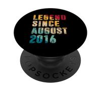 Regali per 9 anni - Legend Since August 2016 - 9° compleanno PopSockets PopGrip Adesivo