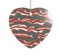 Regali per addio al nubilato con stampa a forma di bacon, ornamento natalizio Mr & Mrs, un regalo unico per un ricordo di nozze