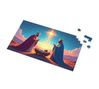 Regali per bambine di 5 anni, tre uomini saggi che adorano la stella di Betlemme, puzzle con immagine puzzle spot it gioco per bambini (1000 pezzi)