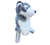 Regali per calendario dell'avvento grigio lupo peluche bambola regalo animale bambola scuola materna educazione precoce genitori bambino piccole mani delle bambole (grigio, taglia unica)