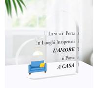 Regali Per Casa Nuova Idee Regali Per La Casa Originali Natale Acrilico Placca Ornamenti per Madrina, Padrino, Sorella, Fratello, Zia, Zio
