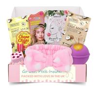 Regali per coccole per donne e ragazze - Set regalo per la cura della testa ai piedi con maschere per il viso, trattamenti per piedi e mani, bomba da bagno e vapore doccia per momenti rilassanti spa