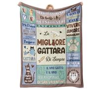 Regali per Donne Amanti dei Gatti-Coperta 130x150CM per la Migliore Gattara