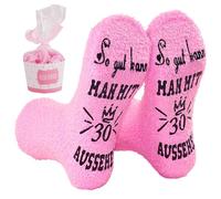 Regali per donne, calze da donna 39-42 calzini regalo di compleanno per donne divertenti calzini regalo per 30 compleanno donna, Colore: rosa., Taglia unica