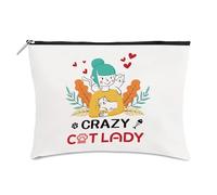 Regali per donne gatti mamma regalo per gli amanti dei gatti regali per donne gatti pazzi signora regalo di compleanno borsa trucco borse cosmetici per donna regali di Natale per le donne